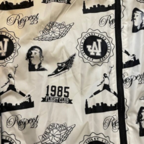 Nike Air Jordan 1985 Flight Club All Over Print Reversible Jacket Men's 3XL EUC - Picture 8 of 10